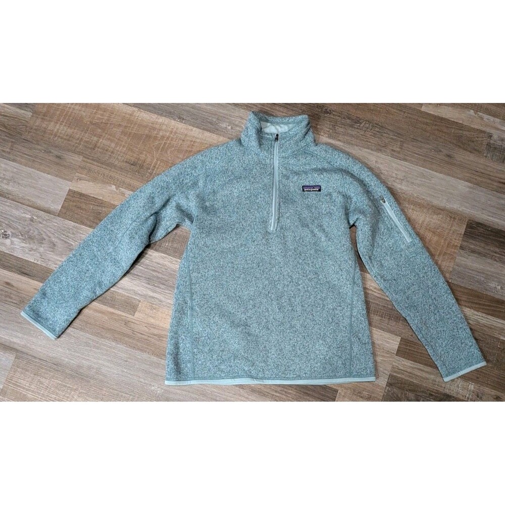 Patagonia Better Sweater 1/4 Zip Fleece Pullover  Heathered Blue Large